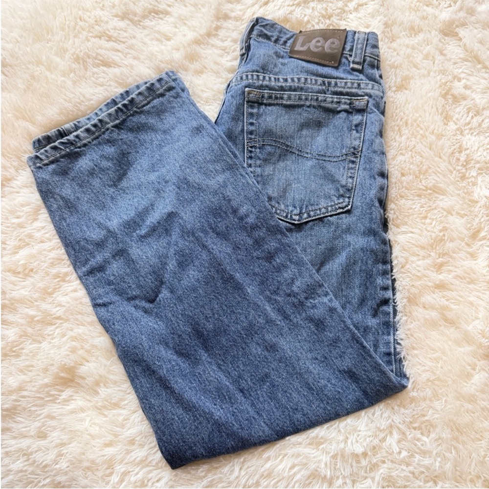 Vintage Lee Women's Straight Leg Blue Jeans